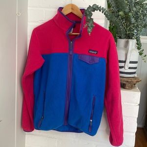 Vintage 90's Patagonia Synchilla Color Block Full Zip Womens Sz Small